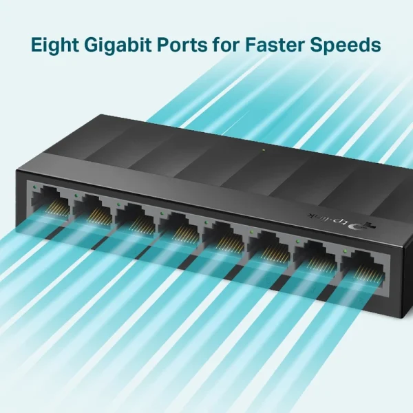 سوییچ 8 پورت گیگابیت و دسکتاپ تی پی لینک مدل LS1008G - Image 3