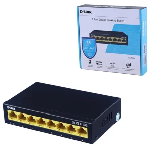 سوییچ 8 پورت دی لینک مدل D Link DGS-F108