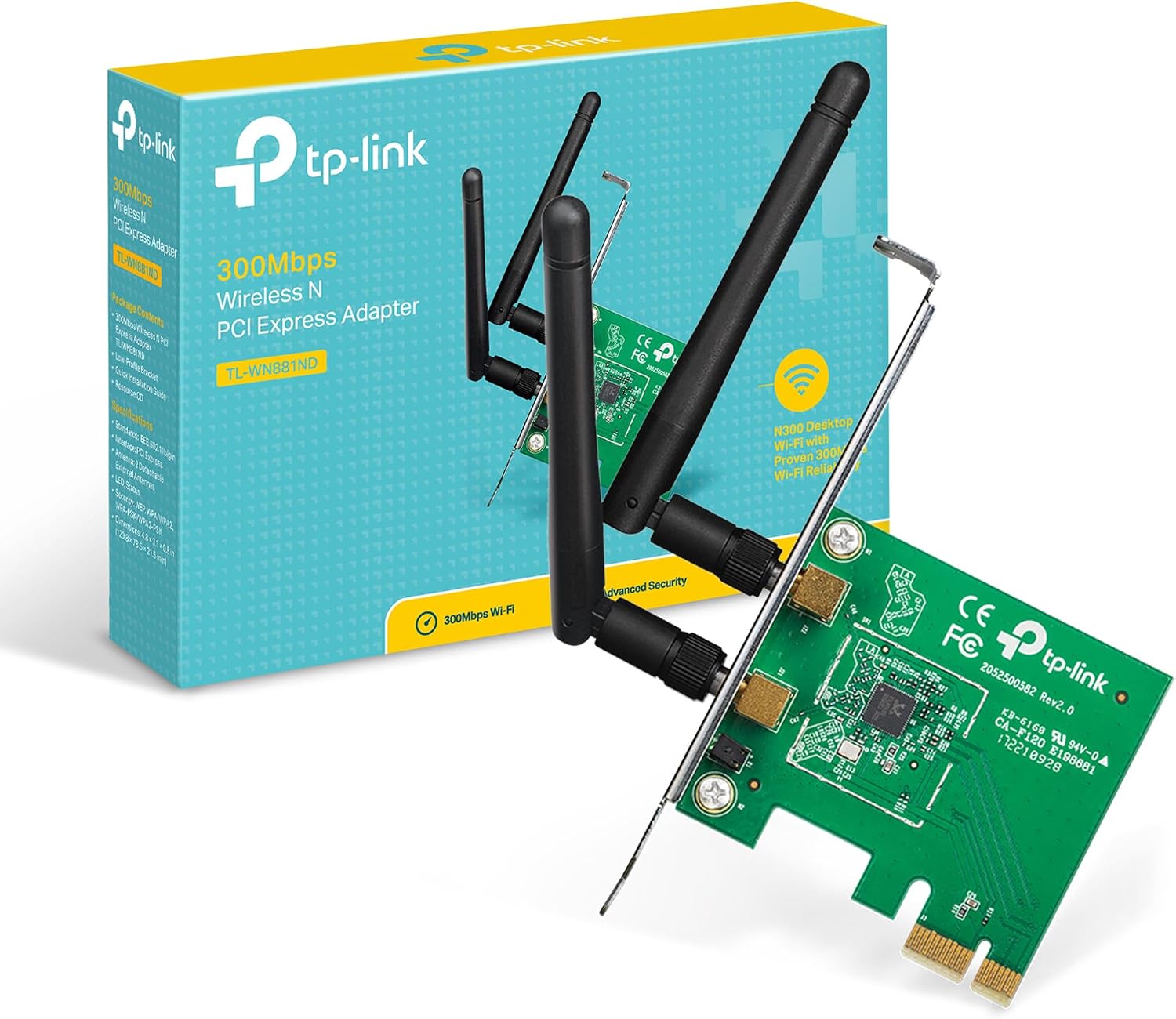 کارت شبکه بیسیم تی پی-لینک مدل TP-LINK TL-WN881ND ظرفیت 300Mbps 1 کارت شبکه بیسیم تی پی-لینک مدل TP-LINK TL-WN881ND ظرفیت 300Mbps