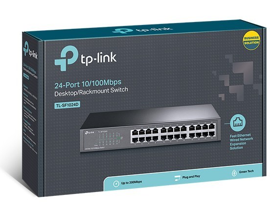 سوییچ 24 پورت مگابیتی و رکمونتی تی پی لینک مدل TPLINK TL-SF1024D 1 سوییچ 24 پورت مگابیتی و رکمونتی تی پی لینک مدل TPLINK TL-SF1024D