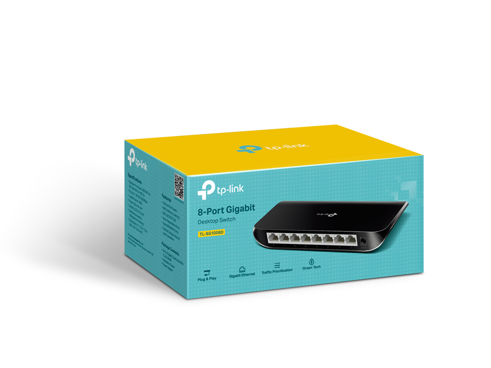 سوییچ تی پی لینک مدل ۸ پورت TL SG1008D 4 سوییچ تی پی لینک مدل ۸ پورت TL SG1008D - Image 4